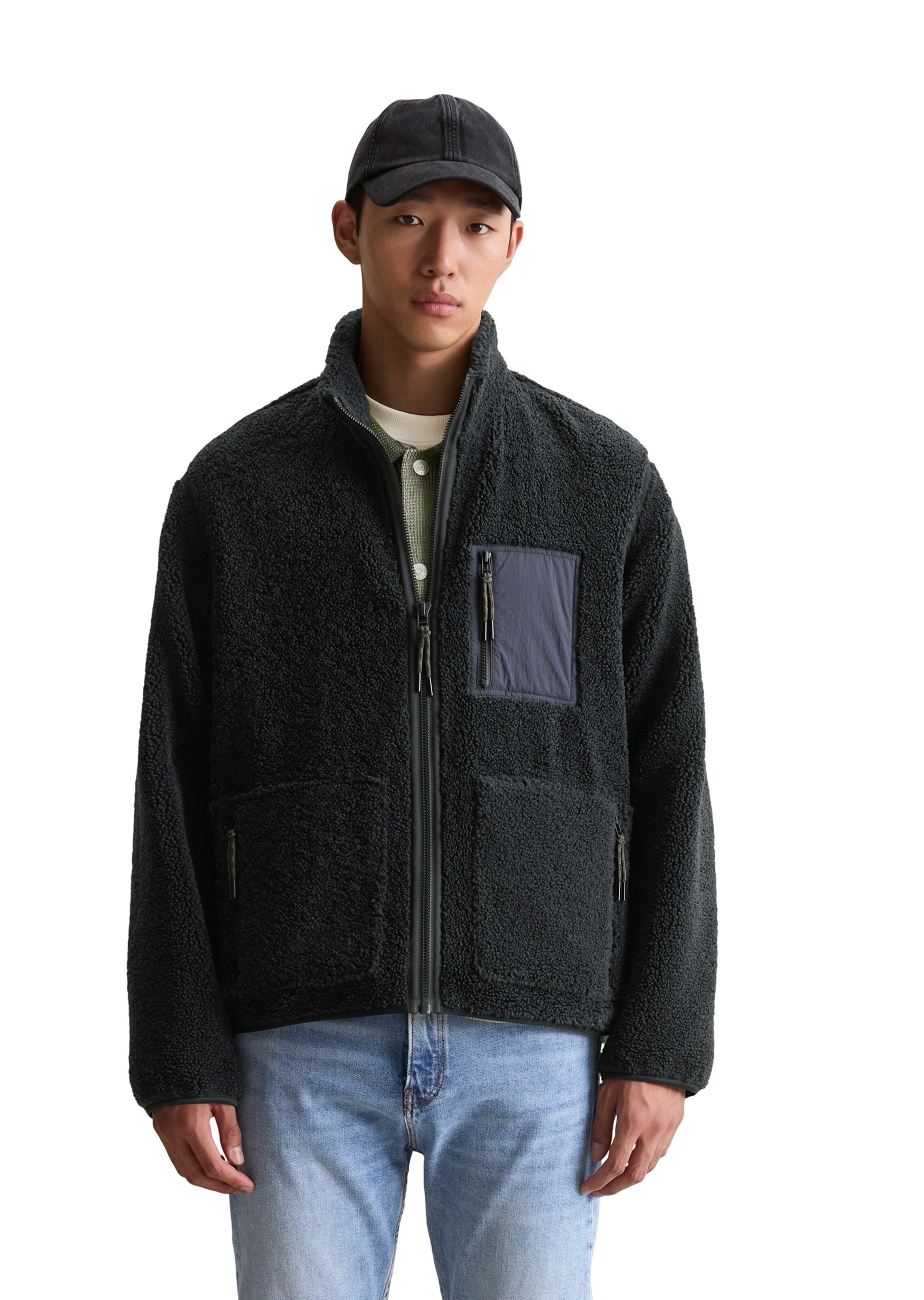 Marc O'Polo DENIM Tussenjas in Blauw: voorkant