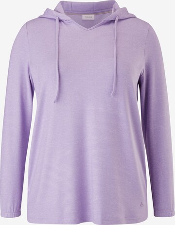 Sweat-shirt TRIANGLE en violet : devant