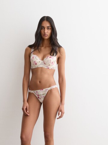 INTIMISSIMI Balconette BH 'Sofia Pretty Flowers' in Beige: Vorderseite