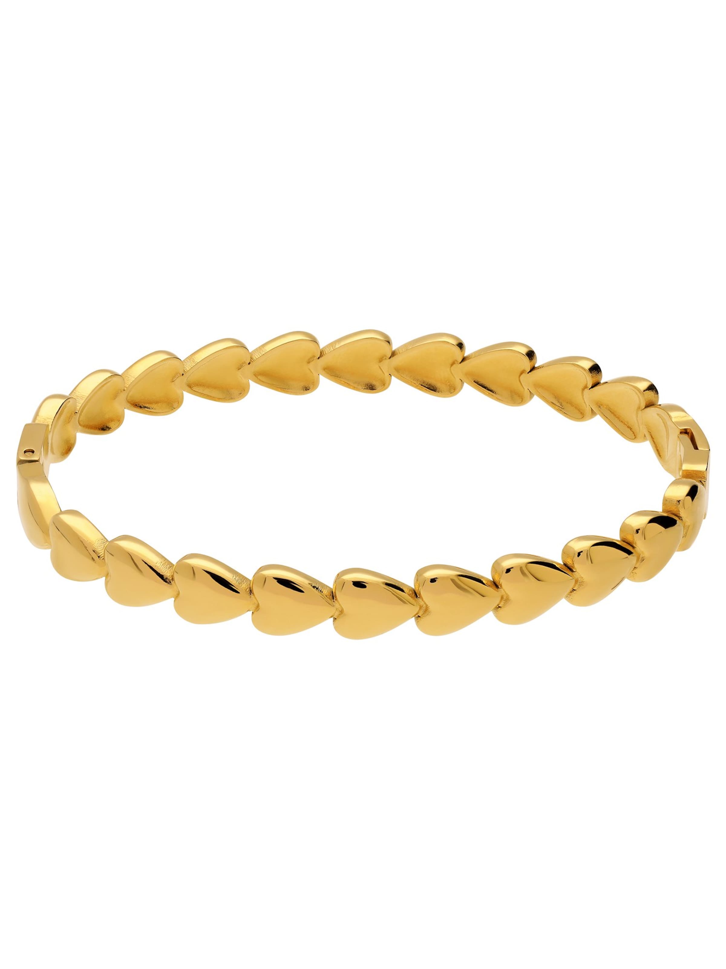 Lucardi Armband 'Herz' in de kleur Goud, Productweergave