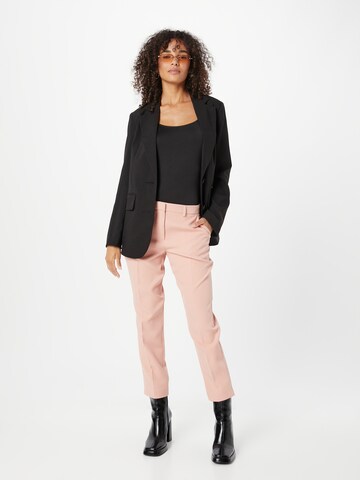 Dorothy Perkins Slim fit Trousers with creases 'Grazer' in Pink