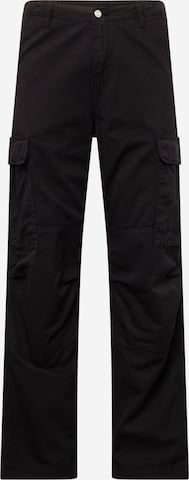 Carhartt WIP Klapptaskutega püksid, värv must: eest vaates