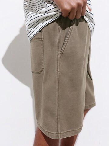 Wide leg Pantaloni di Pull&Bear in verde