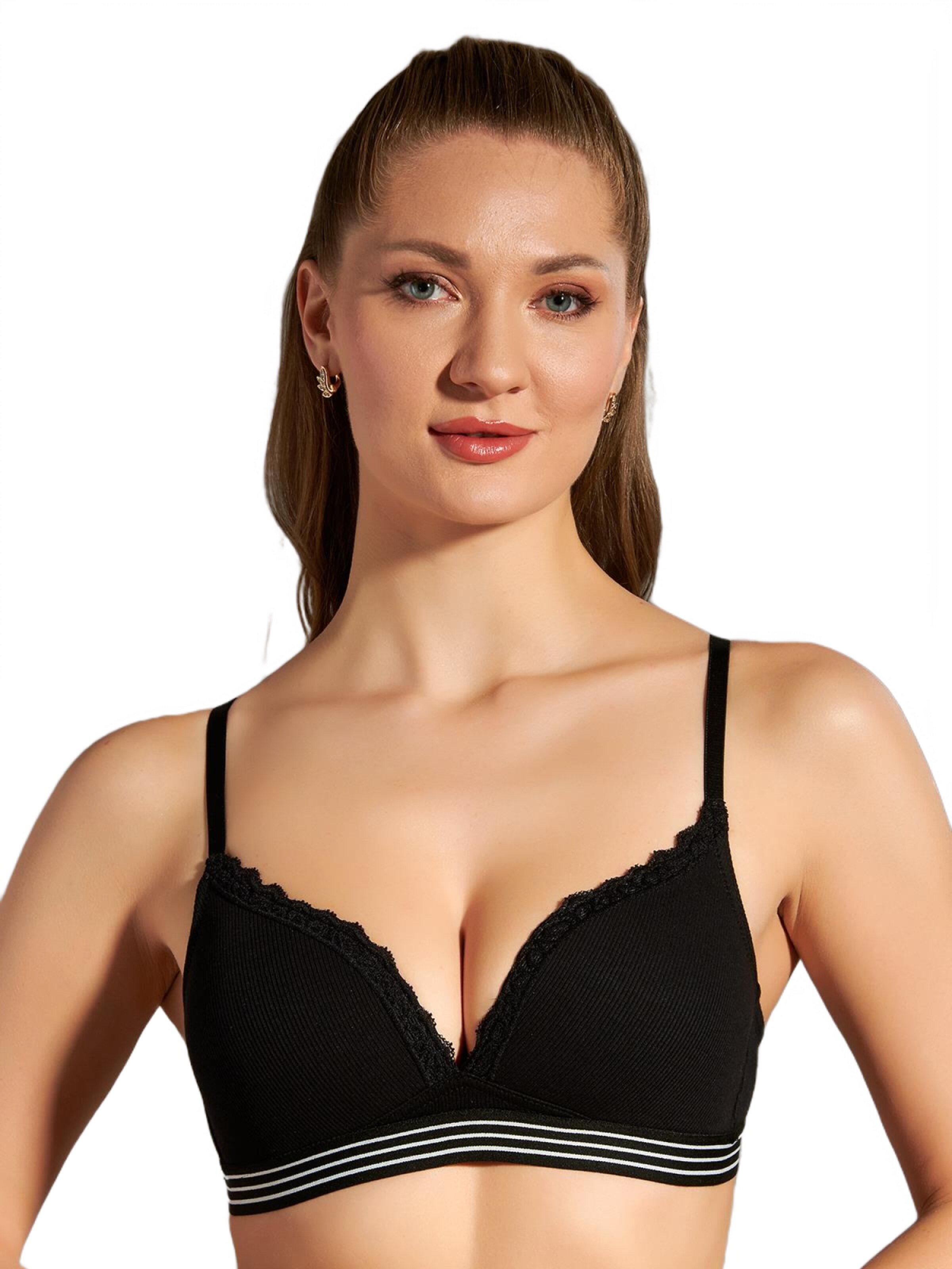 C&City Push-up Bra in Black: front