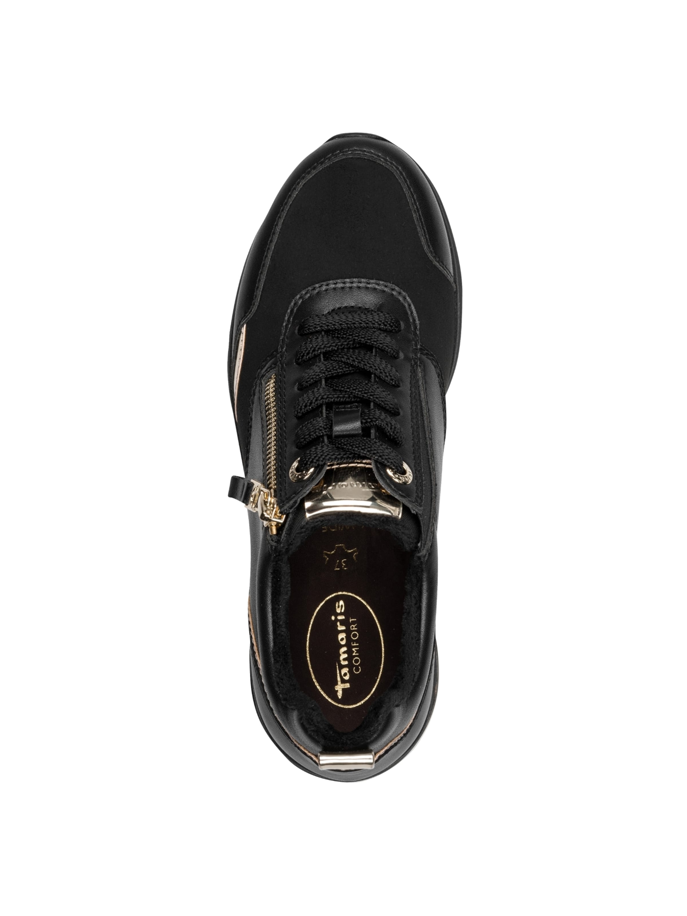 Baskets basses Tamaris en or