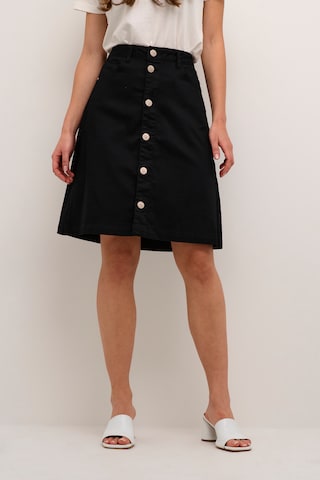 Cream Skirt 'Alma' in Black: front