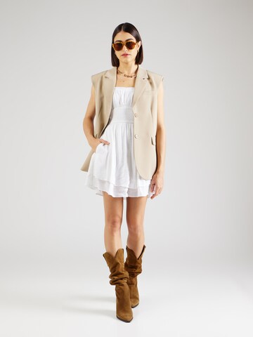 HOLLISTER - Vestido de verano 'SAIDIE' en blanco