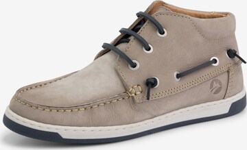 Chaussure à lacets 'Maenporth' Travelin en beige : devant