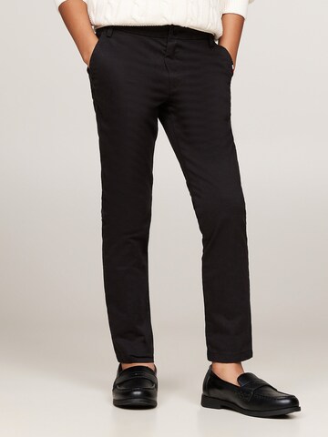 Regular Pantalon TOMMY HILFIGER en noir : devant