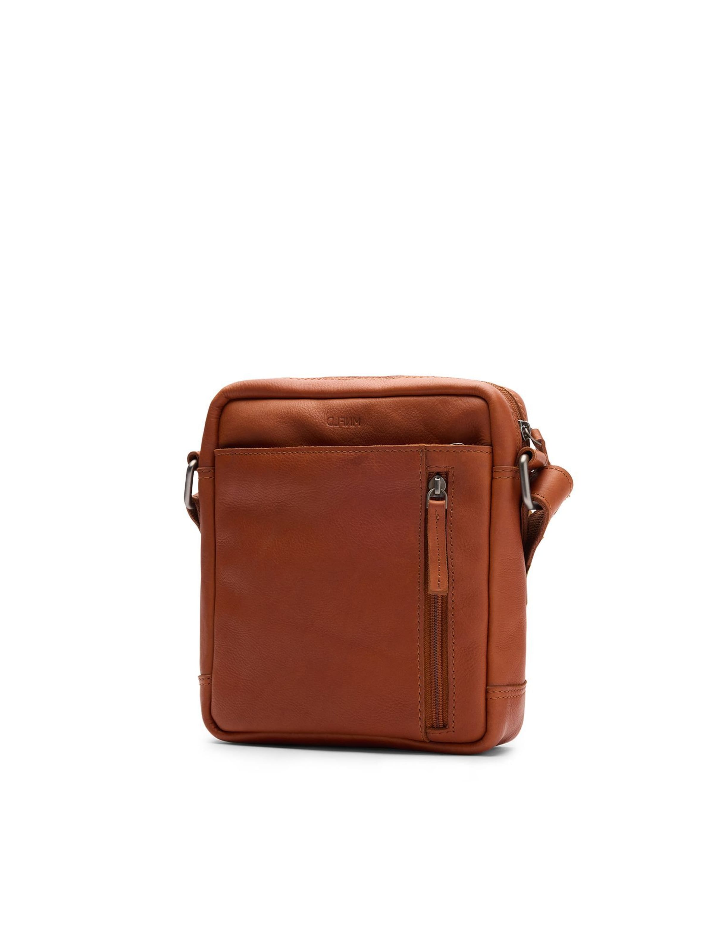 MANFIELD Crossbody Bag in Brown: front