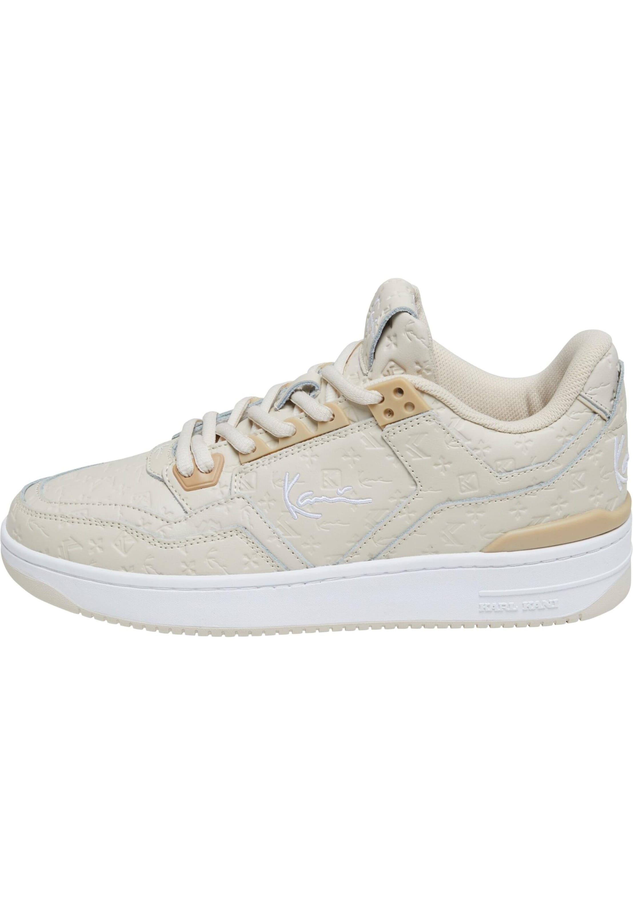 Sneaker bassa di Karl Kani in beige: frontale