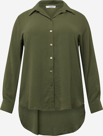 Z-One Blouse 'Go44ya' in Groen: voorkant