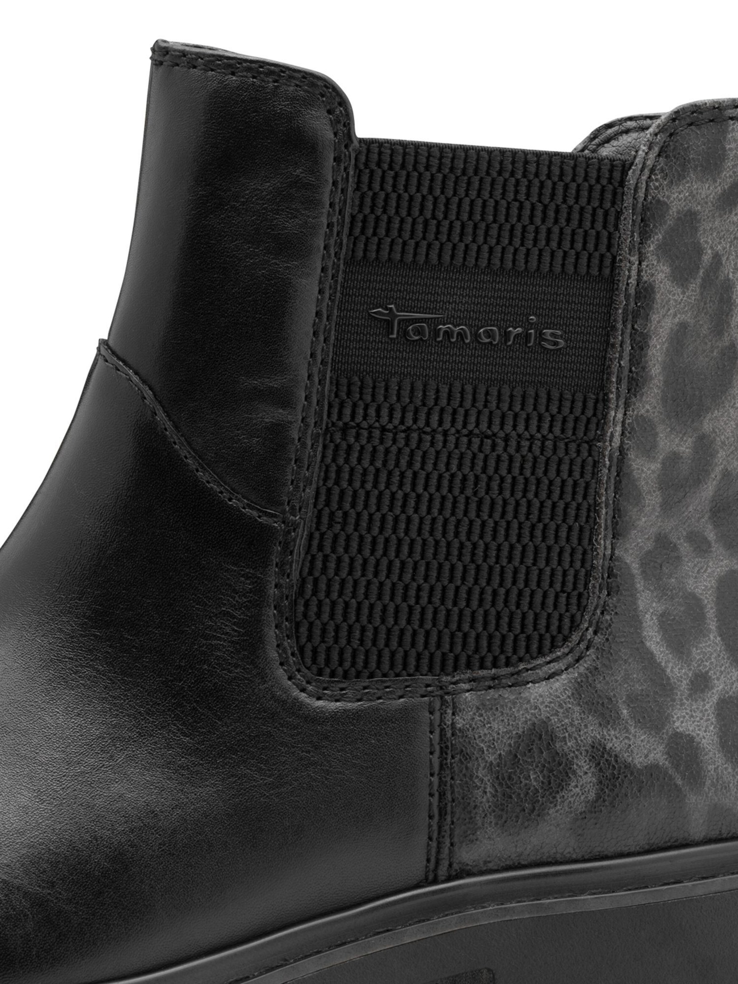 Tamaris Chelsea Boots in Schwarz