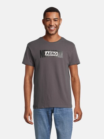 AÉROPOSTALE T-shirt 'NEW YORK' i grå: framsida