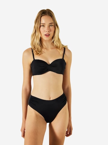 Penti Bandeau Góra bikini 'Bikinioberteile' w kolorze czarny: przód