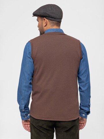 Antioch Gebreid vest in Bruin