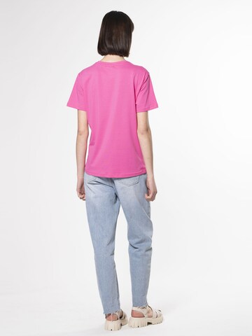 T-shirt 'Bossing' Influencer en rose