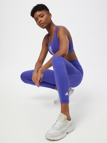 ADIDAS PERFORMANCE Skinny Sportovní kalhoty – modrá