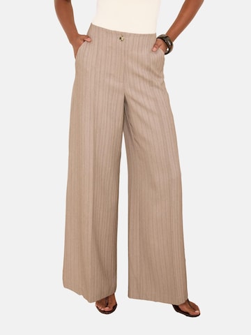 Lipsy Wide leg Pantalon in Beige: voorkant