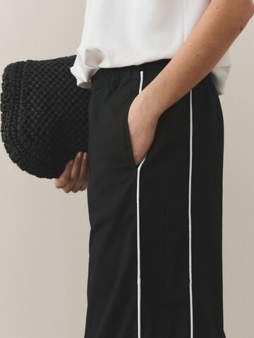 Wide Leg Pantalon Next en noir