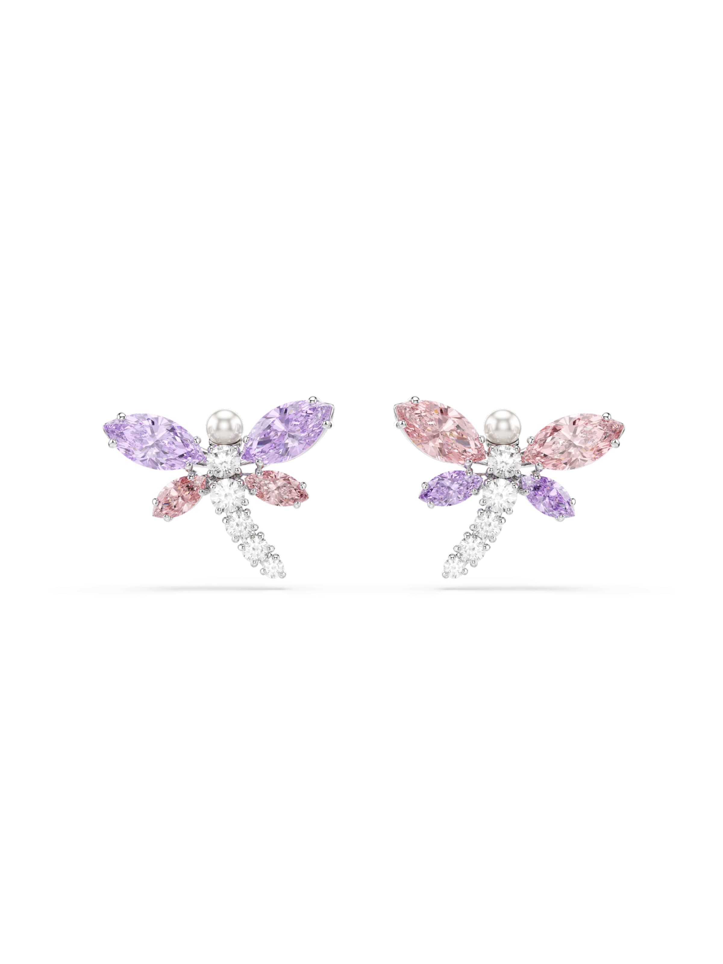 Swarovski Ohrringe in Silber: Vorderseite