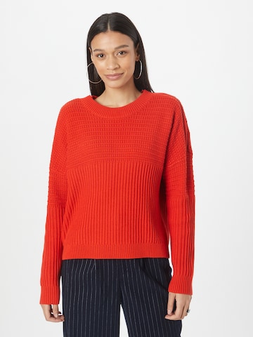 ESPRIT Sweter w kolorze czerwony: przód
