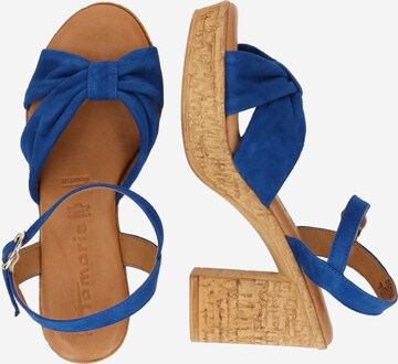 Tamaris Sandale in Blau