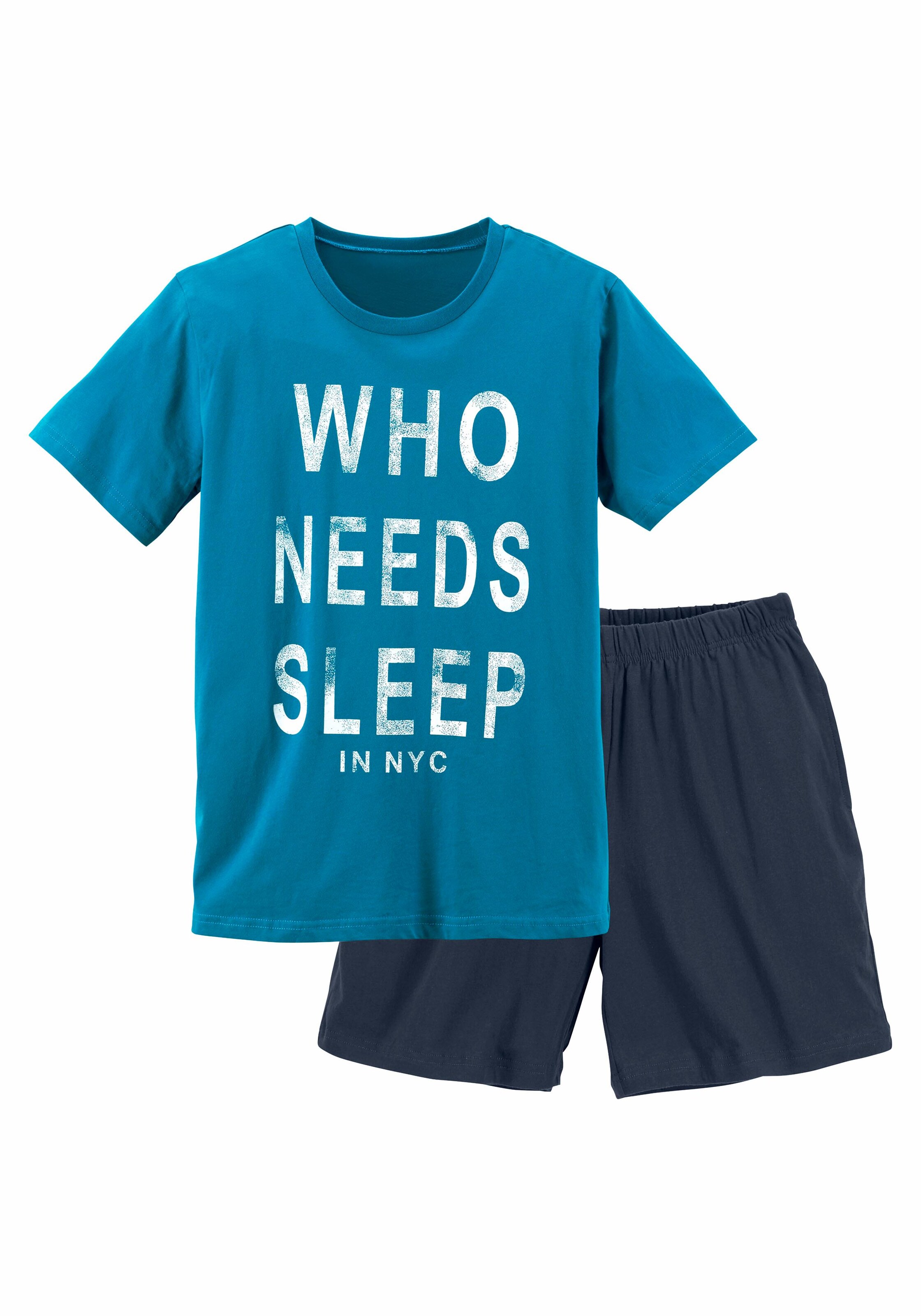 Authentic Le Jogger Pajamas in Blue: front