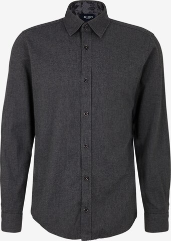 JOOP! Jeans Regular fit Button Up Shirt 'Hanson' in Grey: front