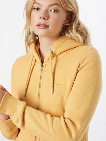 Veste de survêtement Superdry en jaune