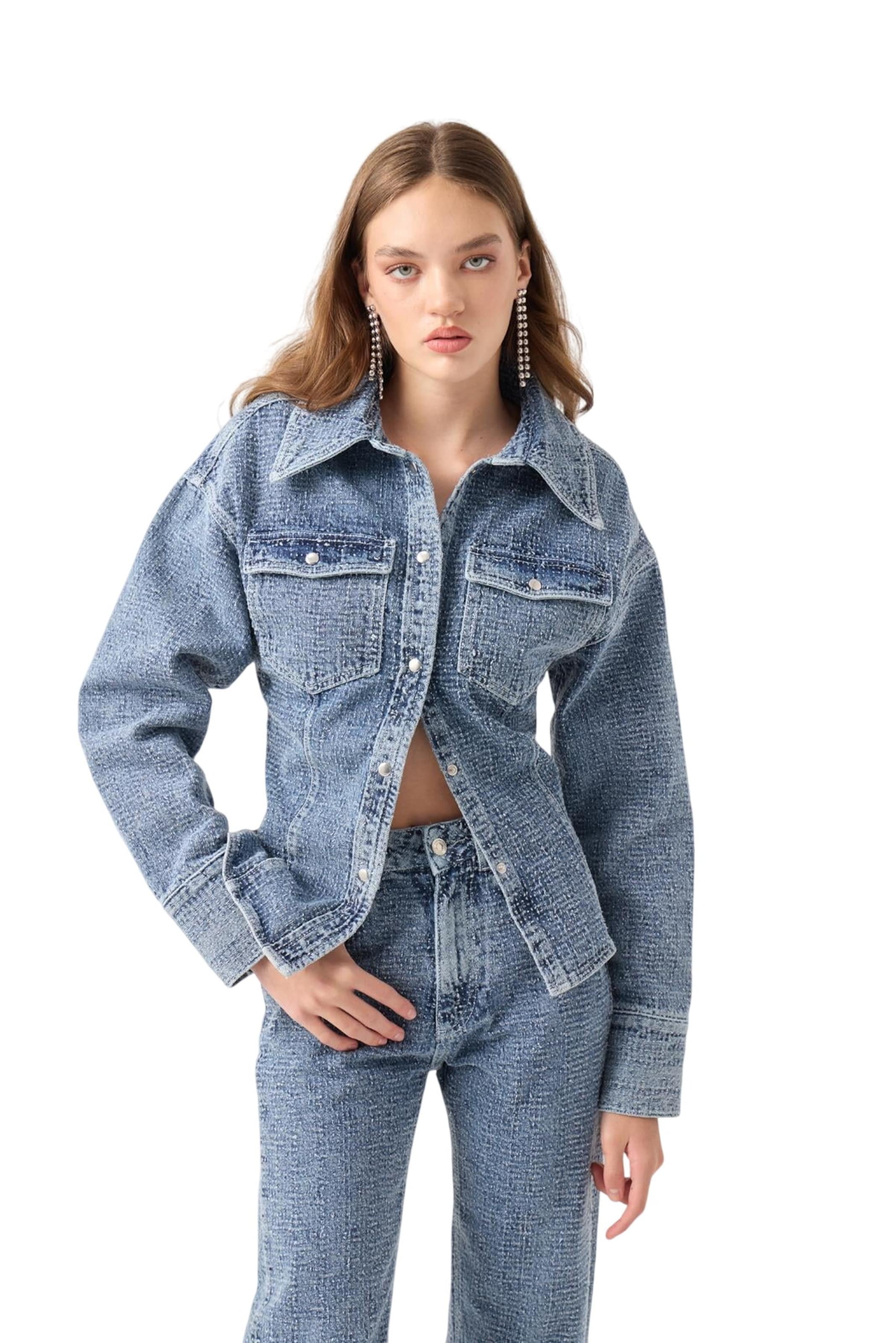 HOLLY LOLLY Between-Season Jacket in Blue: front
