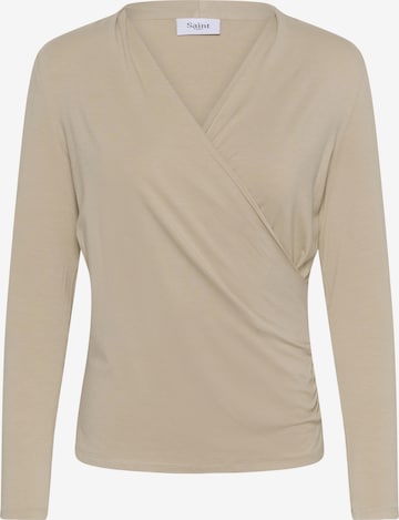 SAINT TROPEZ Shirt in Beige: Vorderseite