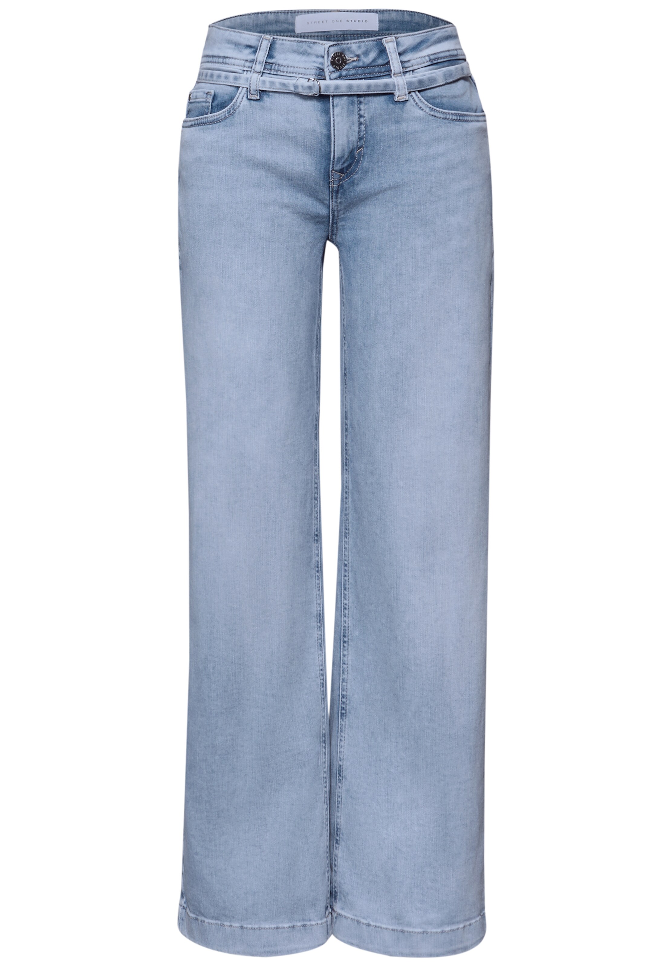 Street One Studio Loosefit Jeans in Blau: Vorderseite