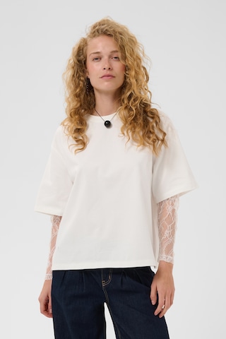 CULTURE - Camisa 'CUColum' em branco: frente