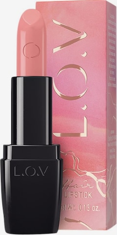 L.O.V Lipstick 'Coral Collection Lipaffair Sheer' in Pink: front