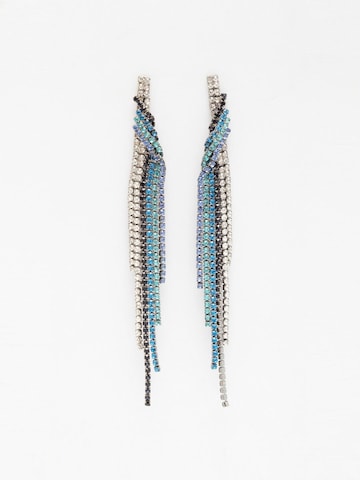 Boucles d'oreilles 'Ludmilaa' AVANT-GARDE PARIS en bleu : devant