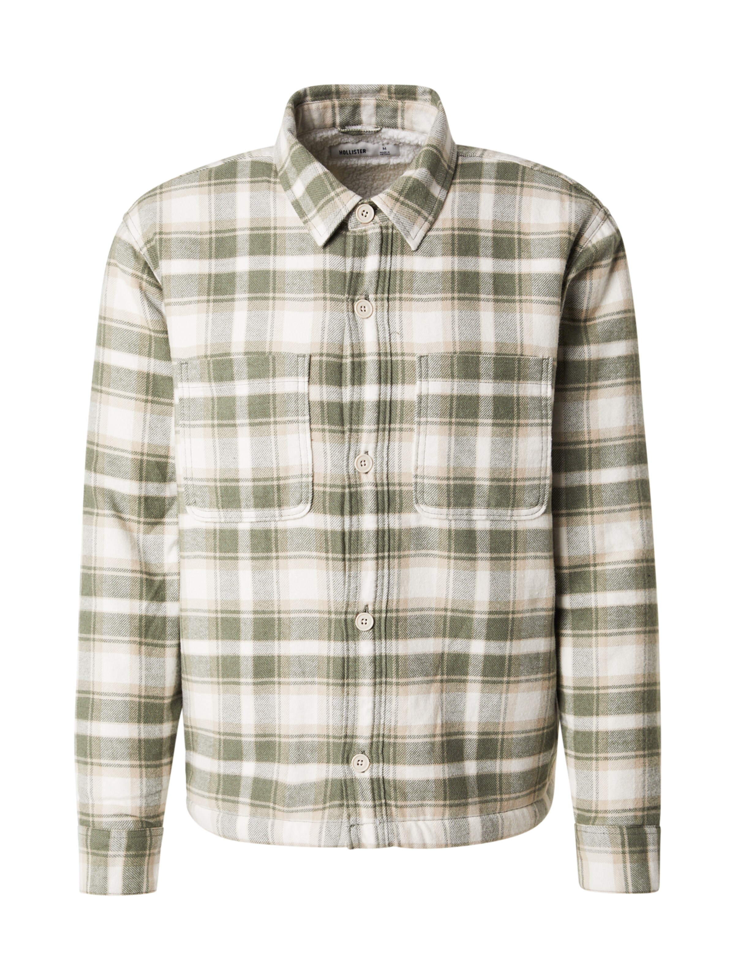 HOLLISTER Tavaline suurus Triiksärk, värv roheline: eest vaates