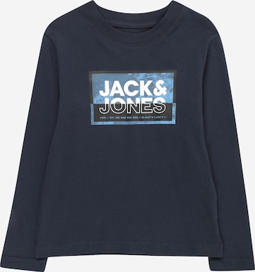 zils Jack & Jones Junior T-Krekls 'LOGAN': no priekšpuses