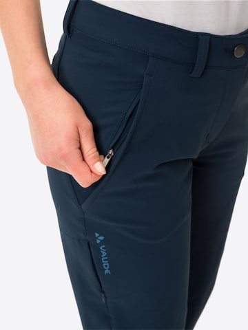 VAUDE Regular Outdoor Pants 'Strathcona II' in Blue