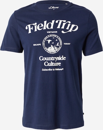 mėlyna s.Oliver Marškinėliai: priekis