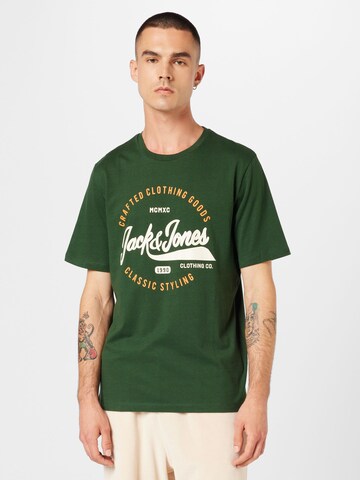 JACK & JONES T-Shirt 'MIKK' in Grün: Vorderseite