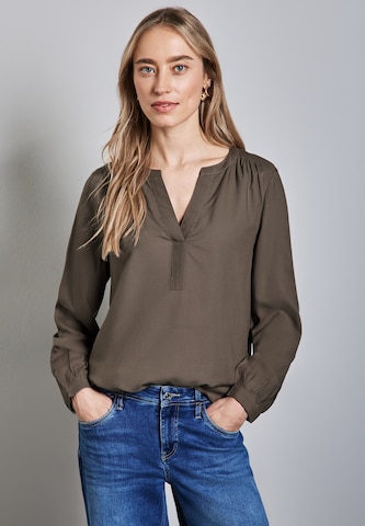 STREET ONE Blouse in Bruin: voorkant