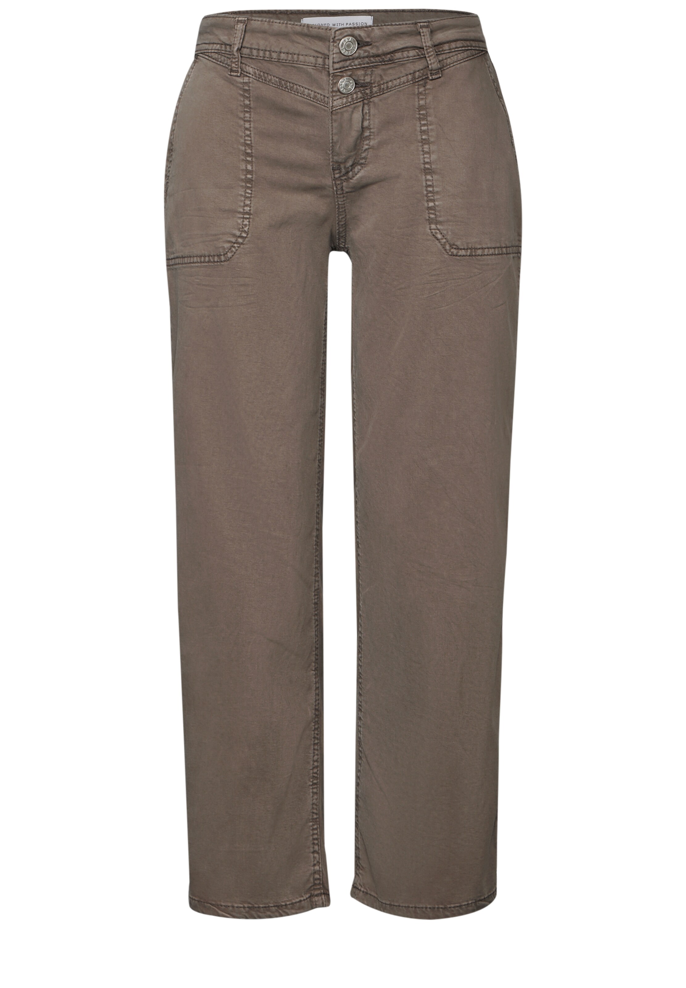 STREET ONE Jeans in Brown: front