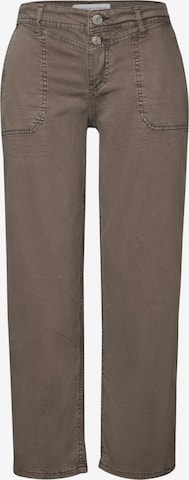 STREET ONE Wide Leg Jeans in Braun: Vorderseite