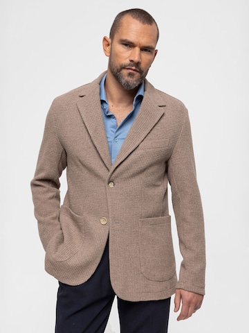 Coupe regular Veste de costume Antioch en beige : devant