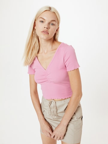 T-shirt 'BETTY' ONLY en rose : devant