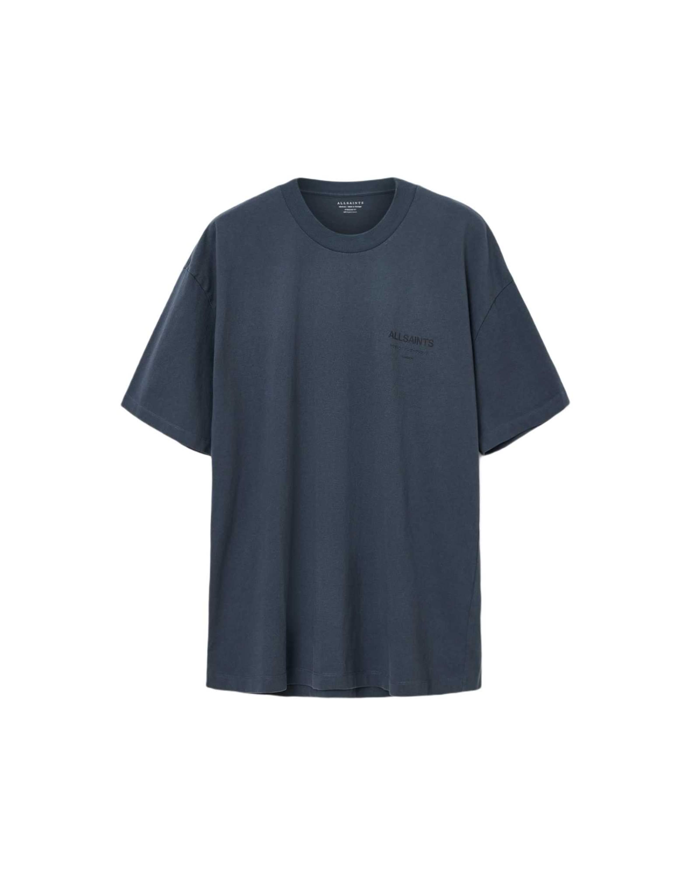 AllSaints Футболка 'Underground SS Crew' в Синий: спереди