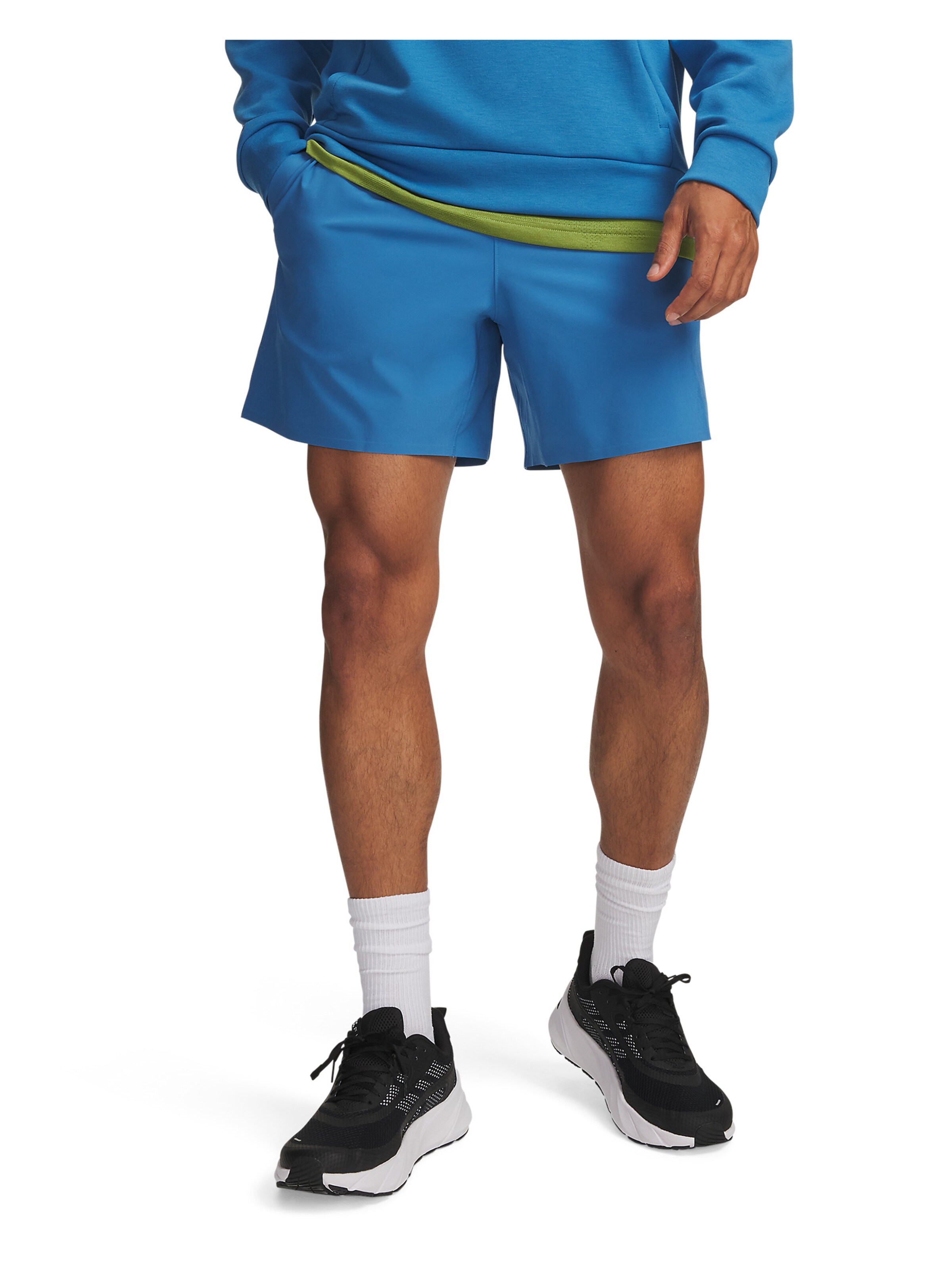 UNDER ARMOUR Regular Sportbroek 'Elite' in Blauw: voorkant
