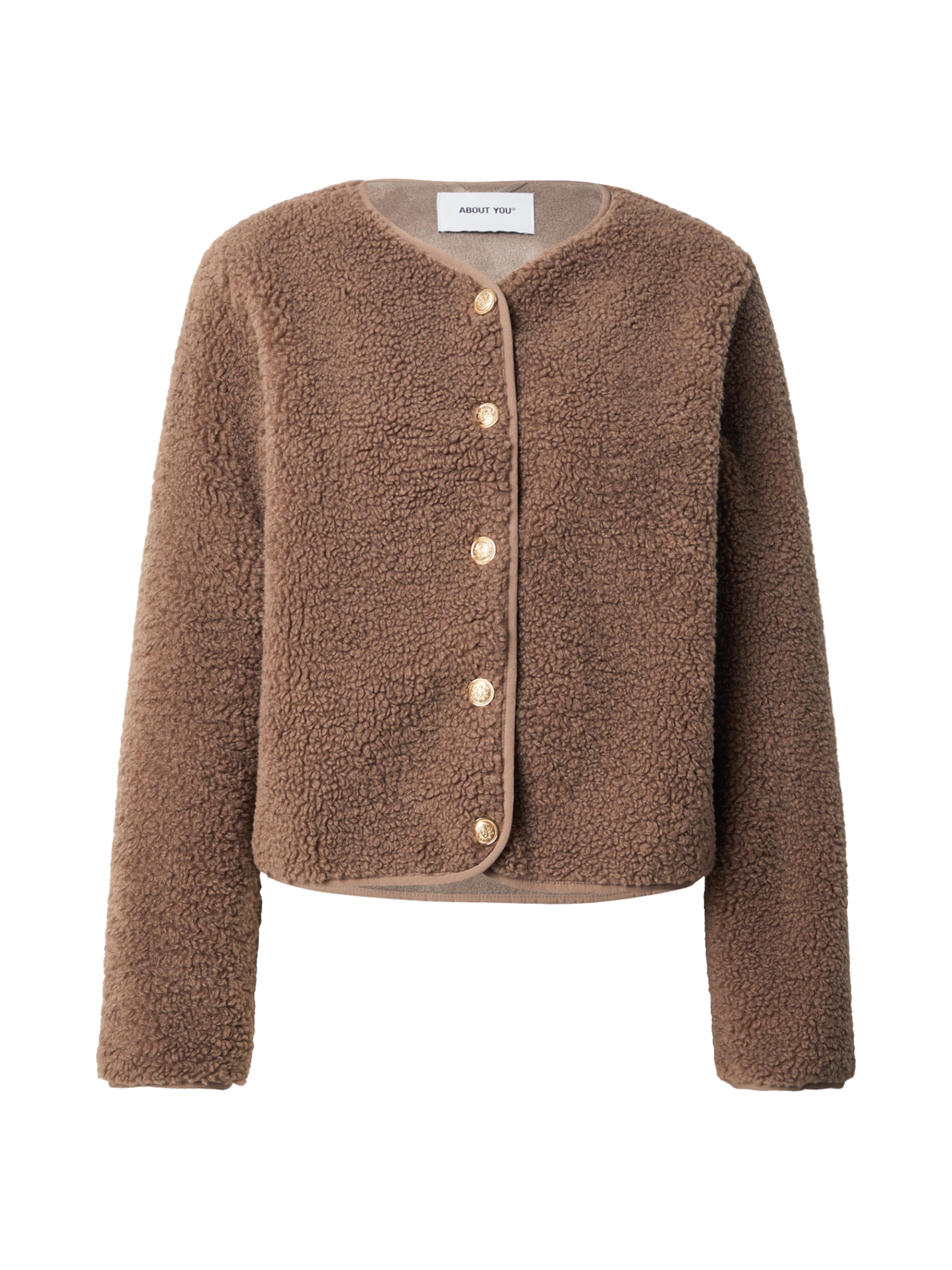 ABOUT YOU Jacke 'Emely' in Braun: Vorderseite