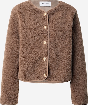 ABOUT YOU Jacke 'Emely' in Braun: Vorderseite